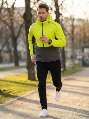 Muška jakna ALTISPORT NoPrint NP/ALM835 NEON ŽUTA