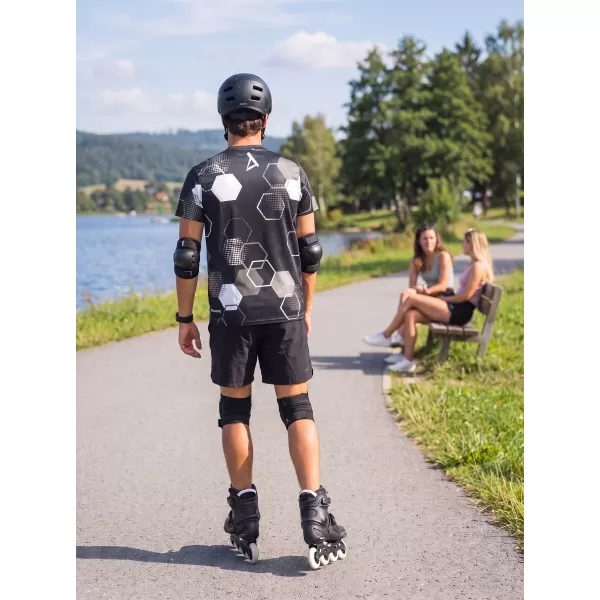  Muška funkcionalna premium majica ALTISPORT VOJ/ALM037TR01 CRNO-BIJELO 