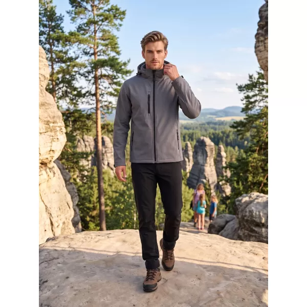  Muška softshell jakna ALTISPORT NoPrint NP/ALM225 TAMNO SIVI ODSJAJI 