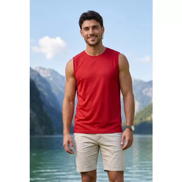  Muška funkcionalna majica bez rukava ALTISPORT NoPrint NP/ALM028 CRVENA 