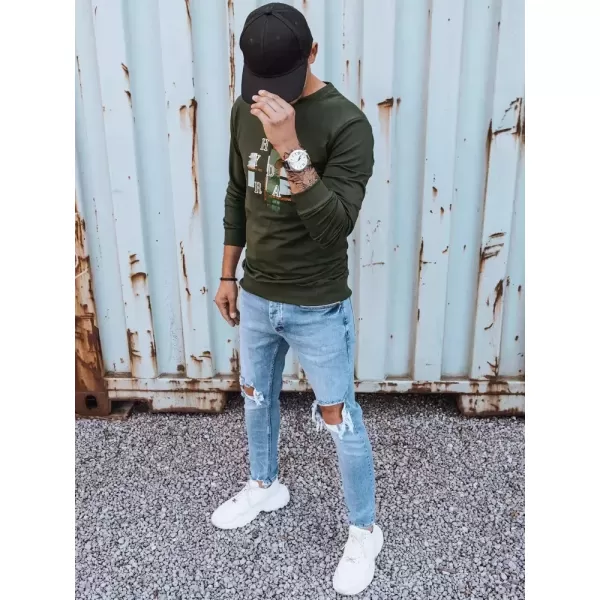  Muška dukserica DSTREET BX5351 KAKI 