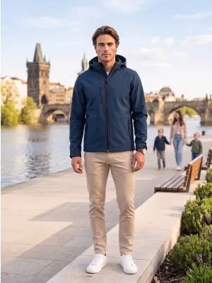 Muška softshell jakna ALTISPORT NoPrint NP/ALM225 TAMNOPLAVA