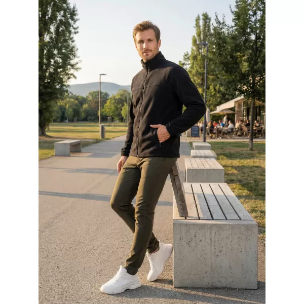  Muška majica od flisa ALTISPORT NoPrint NP/ALM105 CRNA 