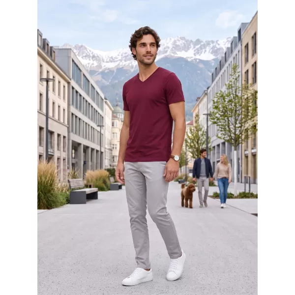  Muška majica kratkih rukava ALTISPORT NoPrint NP/ALM007 GRANAT 