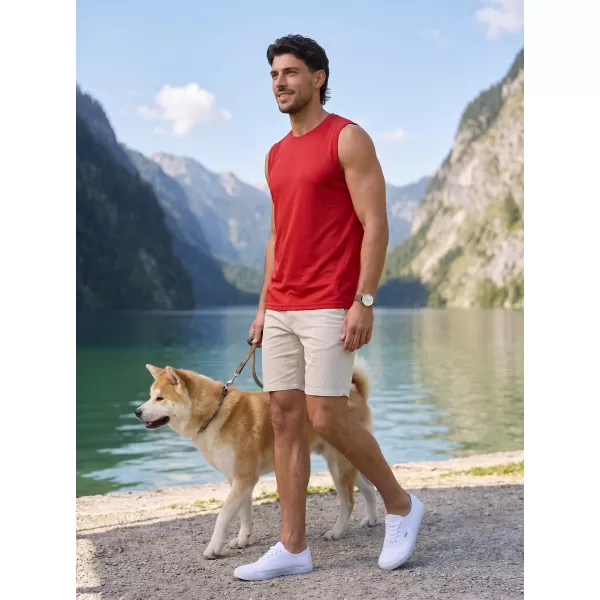  Muška funkcionalna majica bez rukava ALTISPORT NoPrint NP/ALM028 CRVENA 