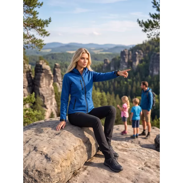  Ženska softshell jakna ALTISPORT NoPrint NP/ALW125 KRALJEVSKO PLAVA 