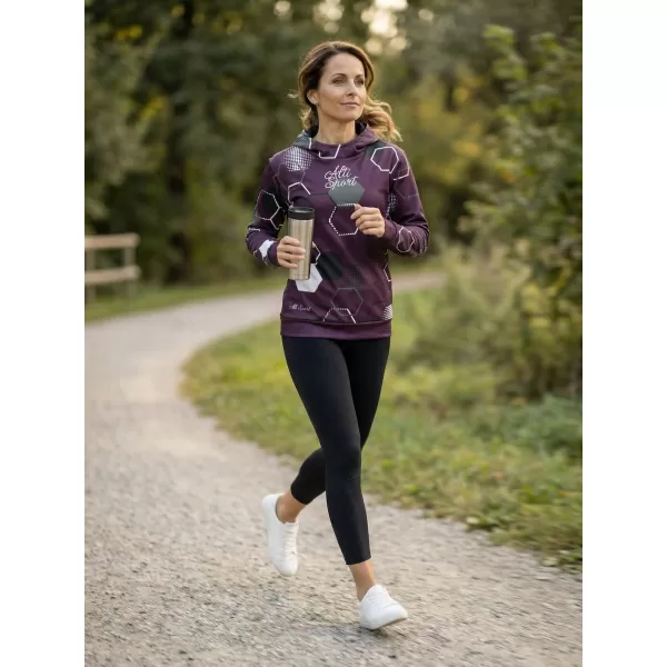  Ženska vrhunska funkcionalna majica ALTISPORT VOJ/ALW037MI01 LJUBIČASTA 