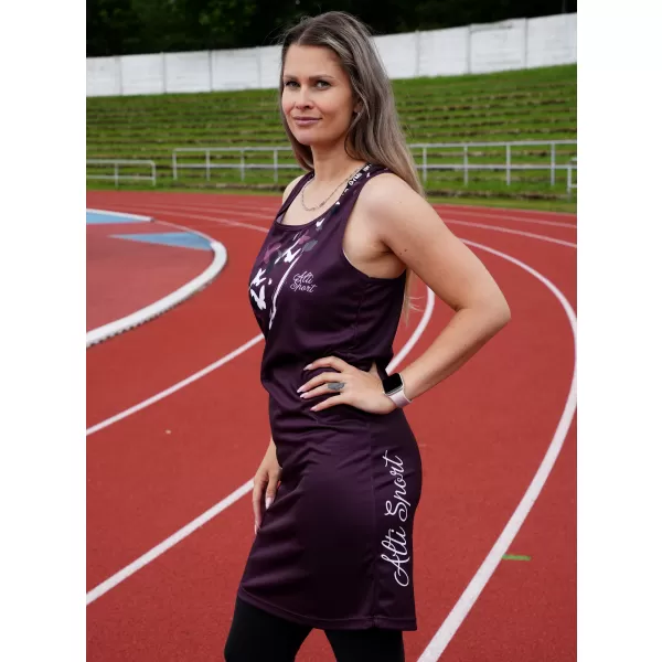  Ženska vrhunska funkcionalna haljina s prslukom ALTISPORT VOJ/ALW022SAT01 LJUBIČASTA 