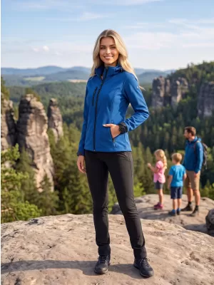 Ženska softshell jakna ALTISPORT NoPrint NP/ALW125 KRALJEVSKO PLAVA