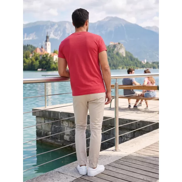  Muška majica kratkih rukava ALTISPORT NoPrint NP/ALM361 CRVENO ISTICANJE 