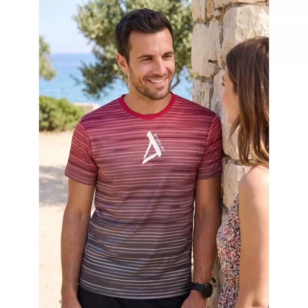  Muška premium funkcionalna majica ALTISPORT VOJ/ALM031TR01 CRNO/BORDO 