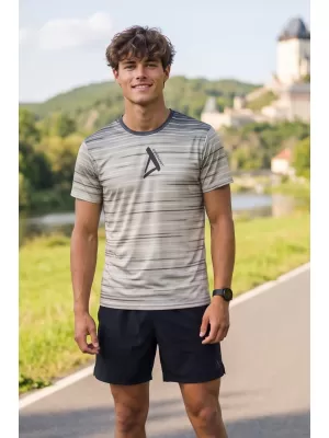 Muška premium funkcionalna majica ALTISPORT VOJ/ALM031TR01 CRNA/SMEĐA