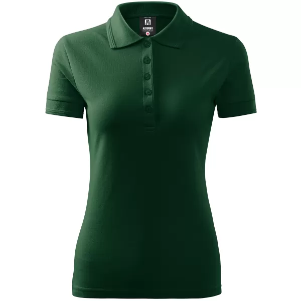  Ženska majica s kragnom ALTISPORT NP/ALW012 TAMNOZELENE 