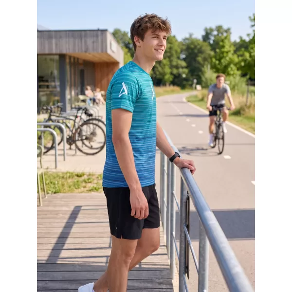  Muška premium funkcionalna majica ALTISPORT VOJ/ALM031TR01 SMARAGDNO/PLAVO 