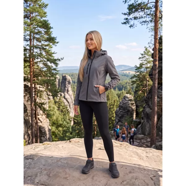  Ženska softshell jakna ALTISPORT NoPrint NP/ALW125 TAMNO SIVI ODSJAJI 