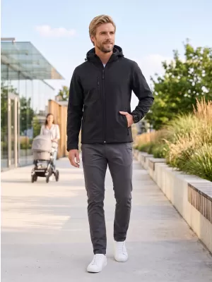 Muška softshell jakna ALTISPORT NoPrint NP/ALM225 CRNA