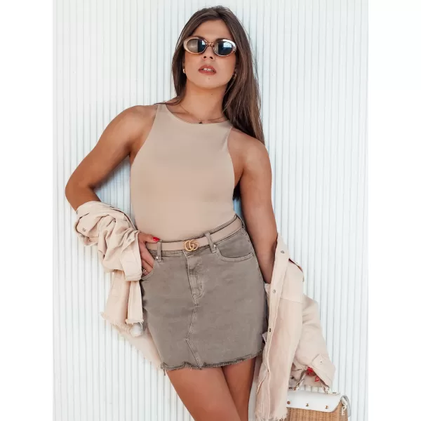  Ženska suknja DSTREET TRENDSTAR CY0457 BEŽ 