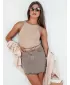 Ženska suknja DSTREET TRENDSTAR CY0457 BEŽ