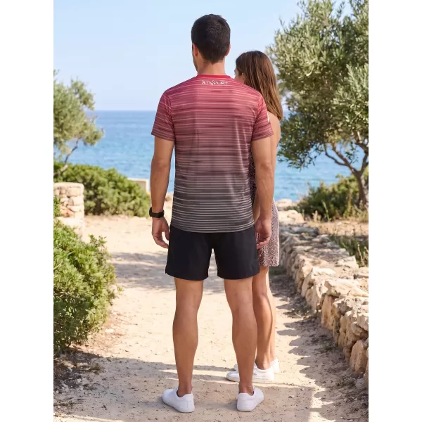  Muška premium funkcionalna majica ALTISPORT VOJ/ALM031TR01 CRNO/BORDO 
