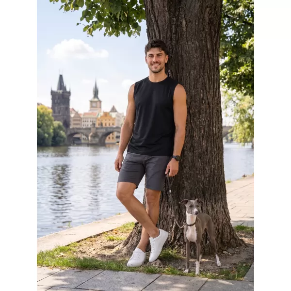  Muška funkcionalna majica bez rukava ALTISPORT NoPrint NP/ALM028 CRNA 