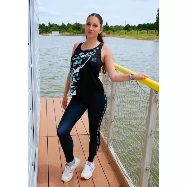  Ženska premium funkcionalna majica bez rukava ALTISPORT VOJ/ALW022TIL01 CRNO/TIRKIZNO 