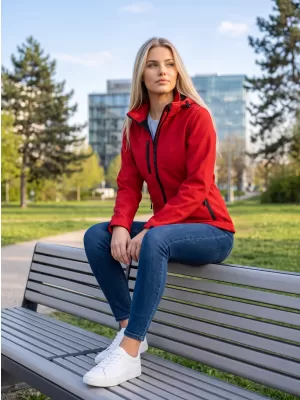 Ženska softshell jakna ALTISPORT NoPrint NP/ALW125 CRVENA