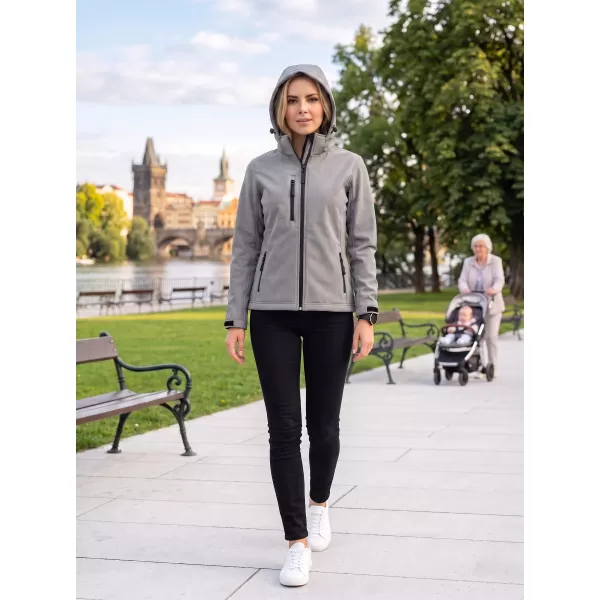  Ženska softshell jakna ALTISPORT NoPrint NP/ALW125 ČELIČNO SIVA 
