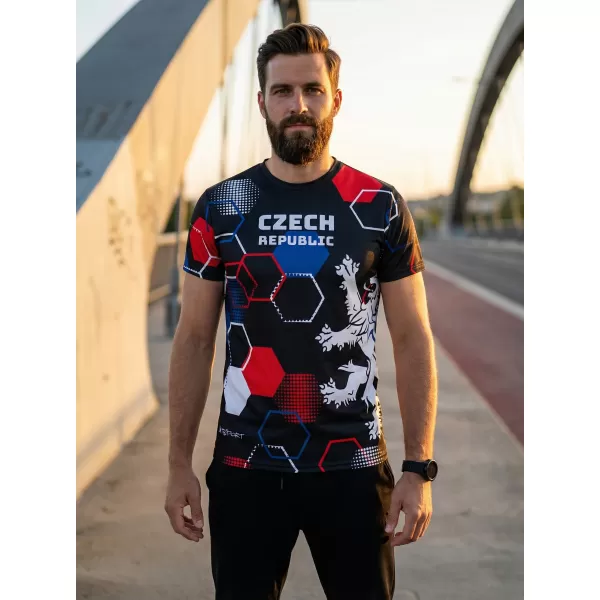  Muška premium funkcionalna majica ALTISPORT x CZE VOJ/ALM036TR01 HEKSA CRNA 