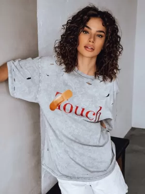 Košulja DSTREET TOUCH RY2629 SVIJETLO SIVE BOJE