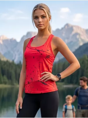 Ženska premium funkcionalna majica bez rukava ALTISPORT VOJ/ALW034TIL01 CRVENA
