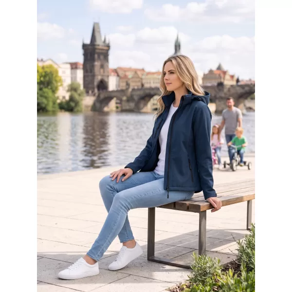  Ženska softshell jakna ALTISPORT NoPrint NP/ALW125 TAMNOPLAVA 