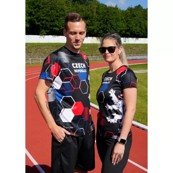  Muška premium funkcionalna majica ALTISPORT x CZE VOJ/ALM036TR01 HEKSA CRNA 