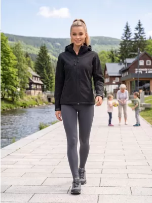 Ženska softshell jakna ALTISPORT NoPrint NP/ALW125 CRNA