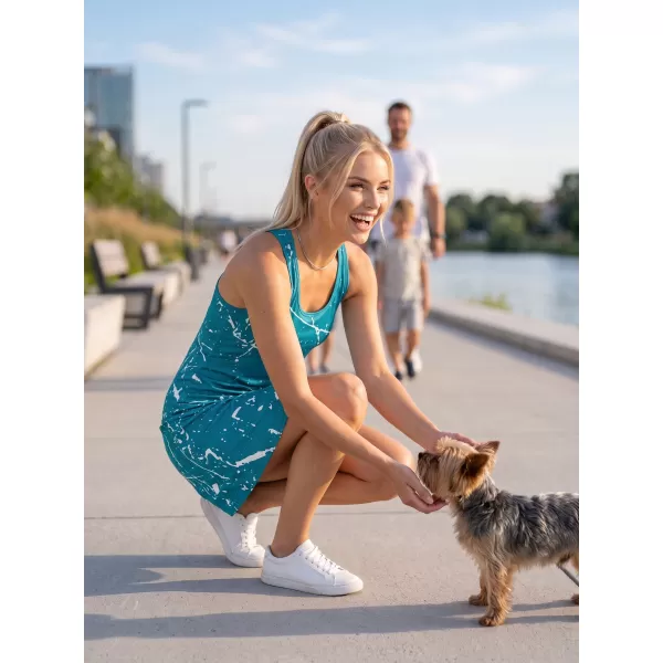  Ženska vrhunska funkcionalna haljina s prslukom ALTISPORT VOJ/ALW034SAT01 SMARAGD 