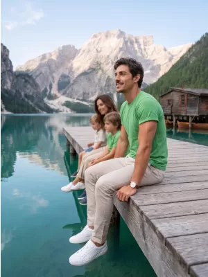 Muška majica kratkih rukava ALTISPORT NoPrint NP/ALM361 ZELENI ODSJAJI