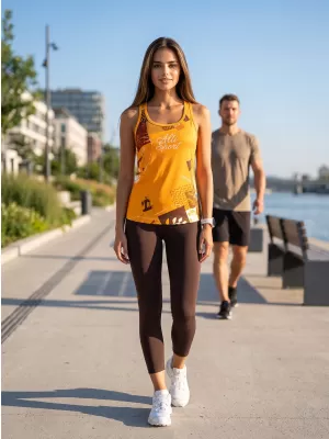 Ženska premium funkcionalna majica bez rukava ALTISPORT VOJ/ALW009TIL01 JANTAR