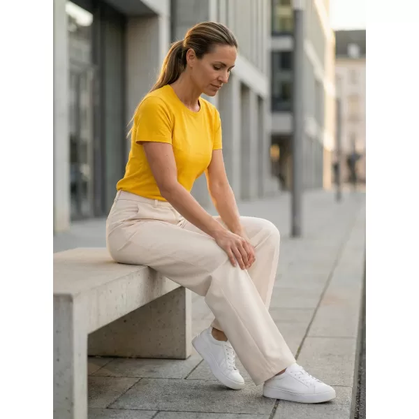  Ženska majica kratkih rukava ALTISPORT NoPrint NP/ALW331 JANTAR 