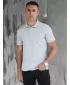 Muška marka s ovratnikom DSTREET PX0597 SVIJETLO SIVE BOJE
