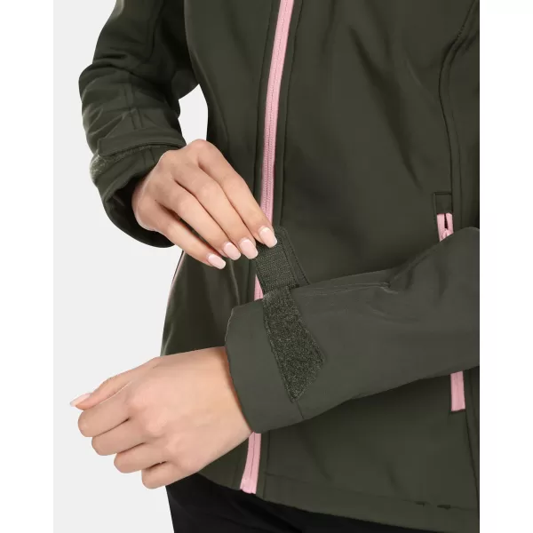  Ženska softshell jakna KILPI RAVIA-W VL0109KI TAMNO ZELENA 