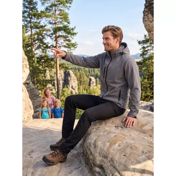  Muška softshell jakna ALTISPORT NoPrint NP/ALM225 TAMNO SIVI ODSJAJI 