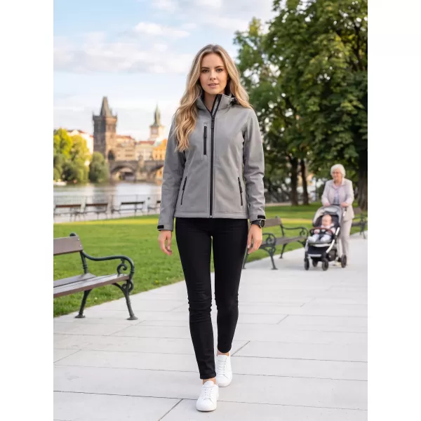  Ženska softshell jakna ALTISPORT NoPrint NP/ALW125 ČELIČNO SIVA 