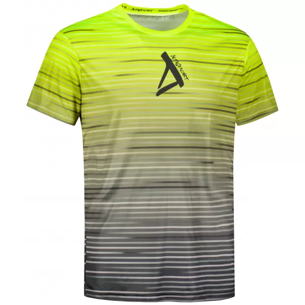  Muška premium funkcionalna majica ALTISPORT VOJ/ALM031TR01 CRNA/FLUO ŽUTA 