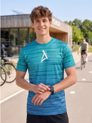 Muška premium funkcionalna majica ALTISPORT VOJ/ALM031TR01 SMARAGDNO/PLAVO