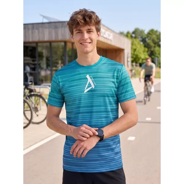  Muška premium funkcionalna majica ALTISPORT VOJ/ALM031TR01 SMARAGDNO/PLAVO 