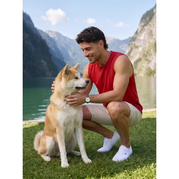 Muška funkcionalna majica bez rukava ALTISPORT NoPrint NP/ALM028 CRVENA 