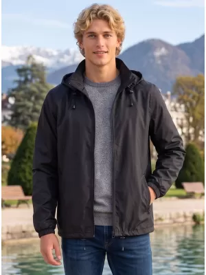 Unisex vjetrovka ALTISPORT NoPrint NP/ALU425 CRNA