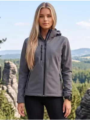 Ženska softshell jakna ALTISPORT NoPrint NP/ALW125 TAMNO SIVI ODSJAJI