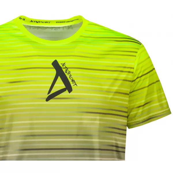  Muška premium funkcionalna majica ALTISPORT VOJ/ALM031TR01 CRNA/FLUO ŽUTA 