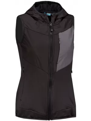 Ženski softshell prsluk KILPI LENIA-W VL0111KI CRNA