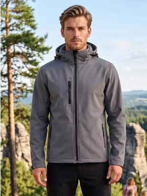 Muška softshell jakna ALTISPORT NoPrint NP/ALM225 TAMNO SIVI ODSJAJI